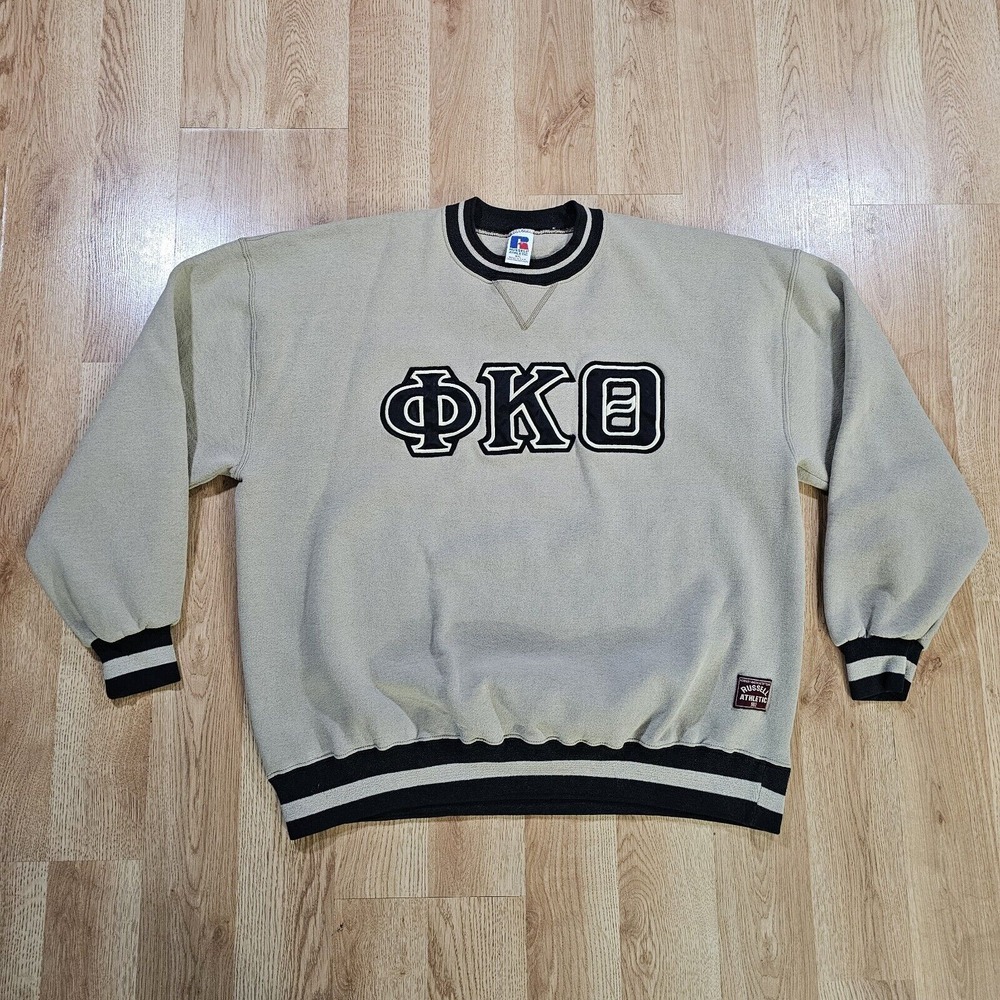 Vintage Russell Sweatshirt Adult Xl 90s USA Made College Sorority‎ Pullover Mens